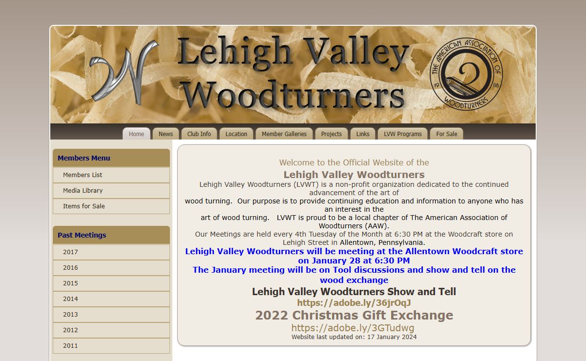 Lehigh Valley Woodturners | Wood Turners Club in the Lehigh Valley