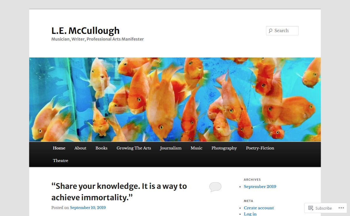 L.E. McCullough | Musician, Writer, Professional Arts Manifester
