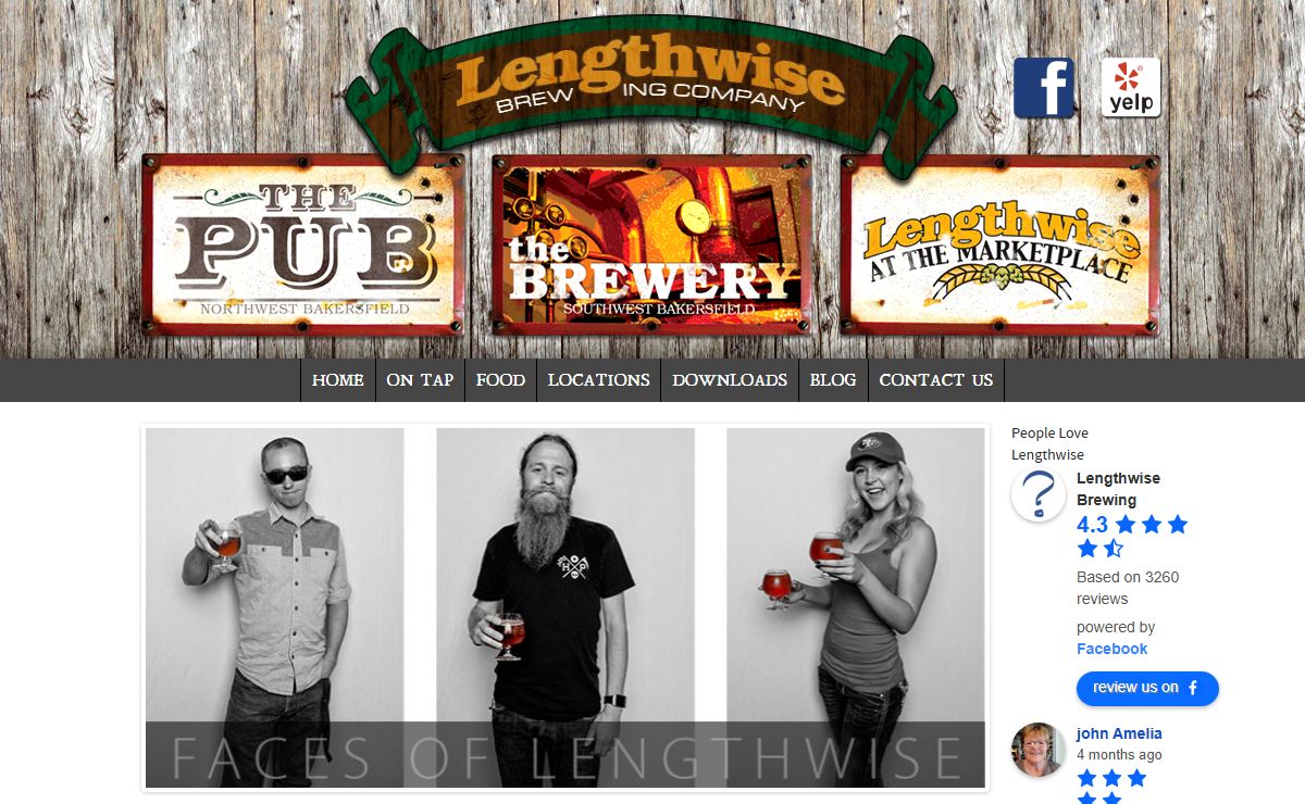 Lengthwise Brewing Company - Bakersfield Microbrewery and Restaurant