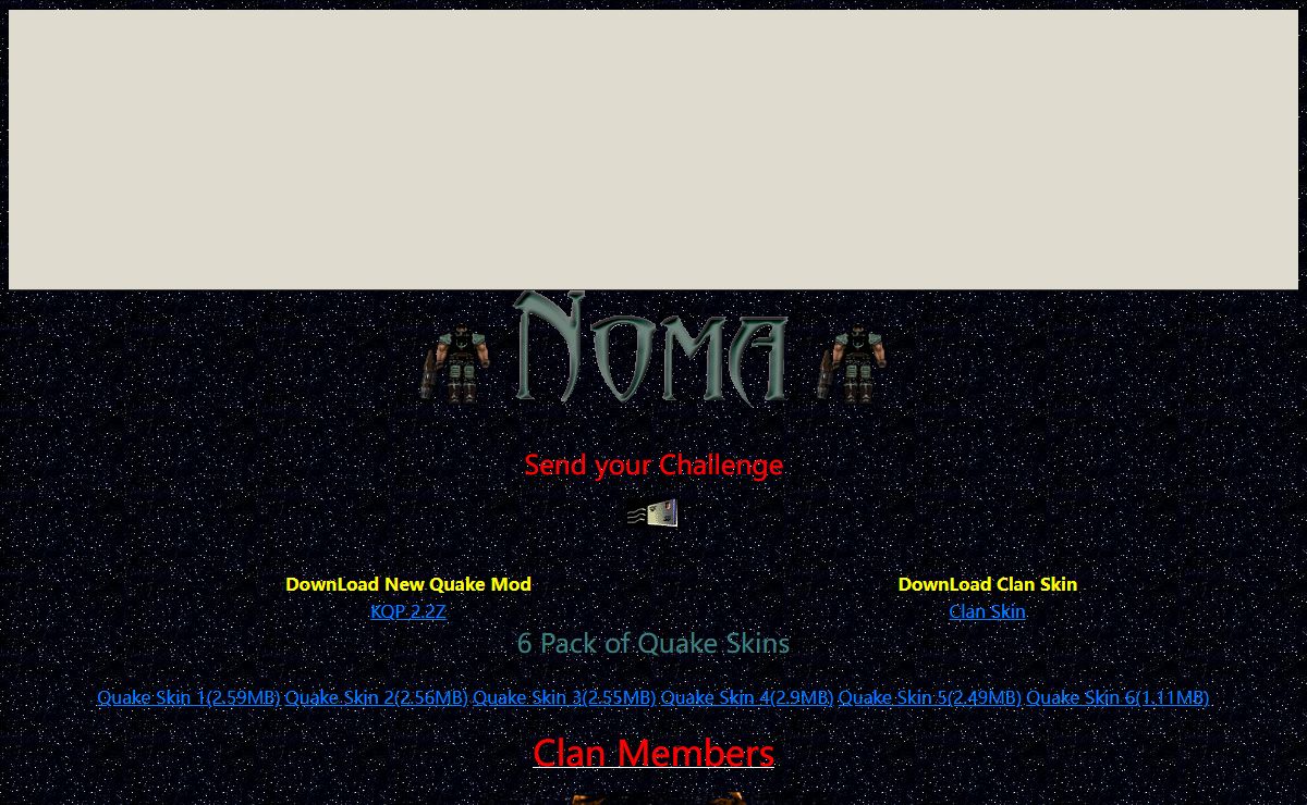 Noma Quake Clan Page