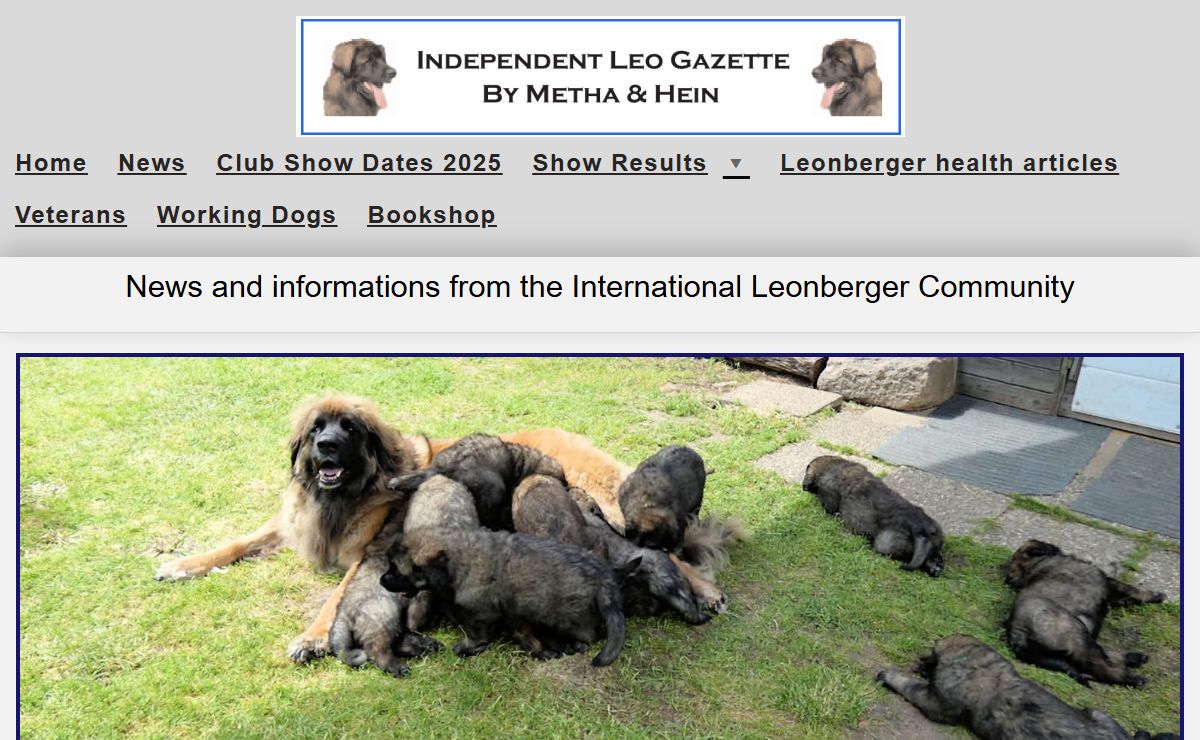 News from the Leonberger World - Independent Leo Gazette