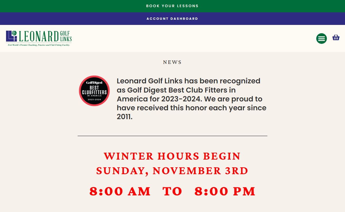 Leonard Golf Links | Fort Worth Driving Ranges & Lessons