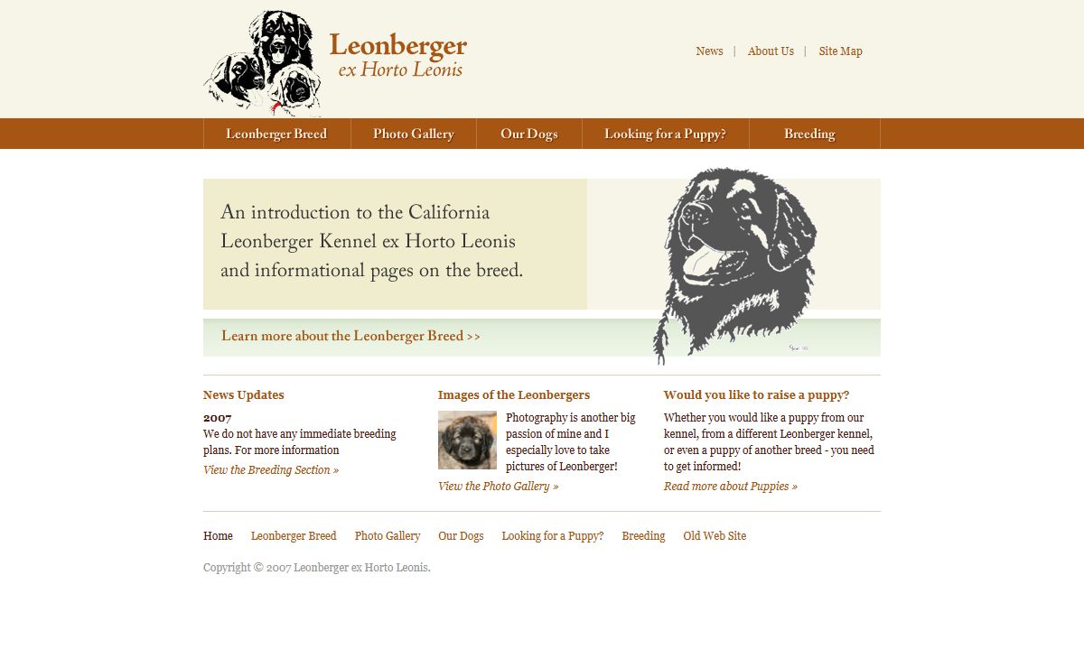 Leonberger Dogs: Kennel ex Horto Leonis