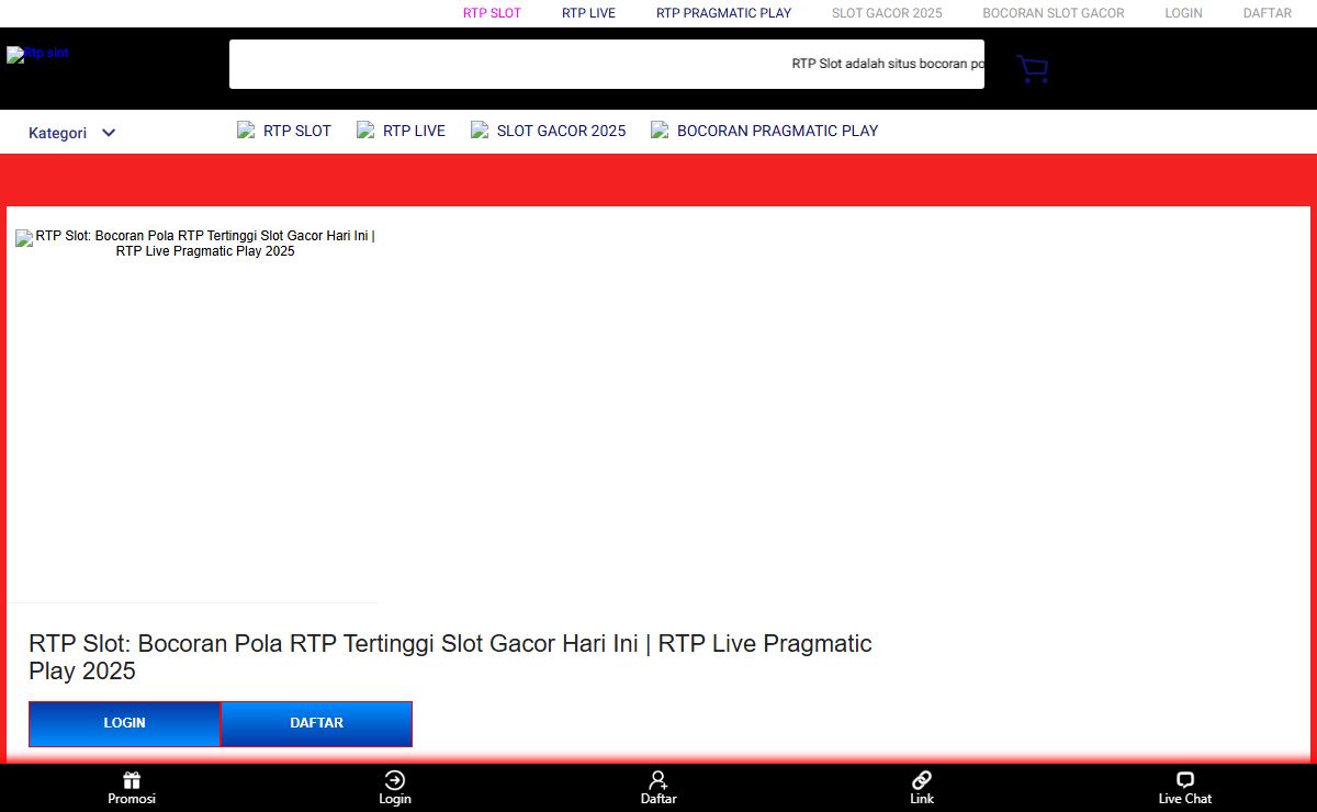 RTP Slot: Bocoran Pola RTP Tertinggi Slot Gacor Hari Ini | RTP Live Pragmatic Play 2025