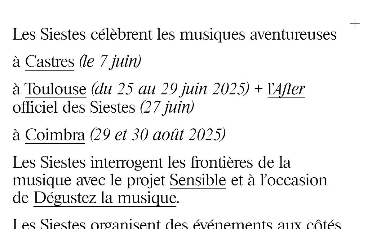 Les Siestes