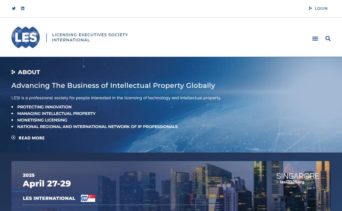 Licensing Executives Society International – Advancing the Business of intellectual Property Globally