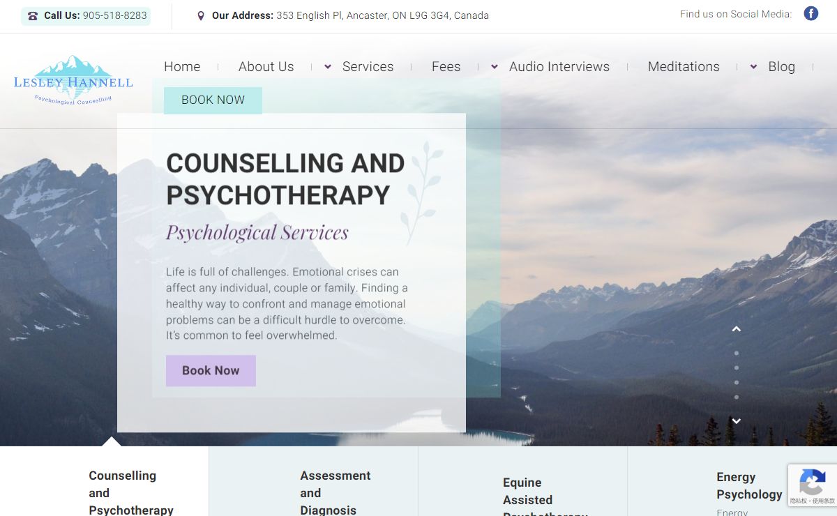Counselling & Psychotherapy - Lesley Hannell M.A., Psychologist