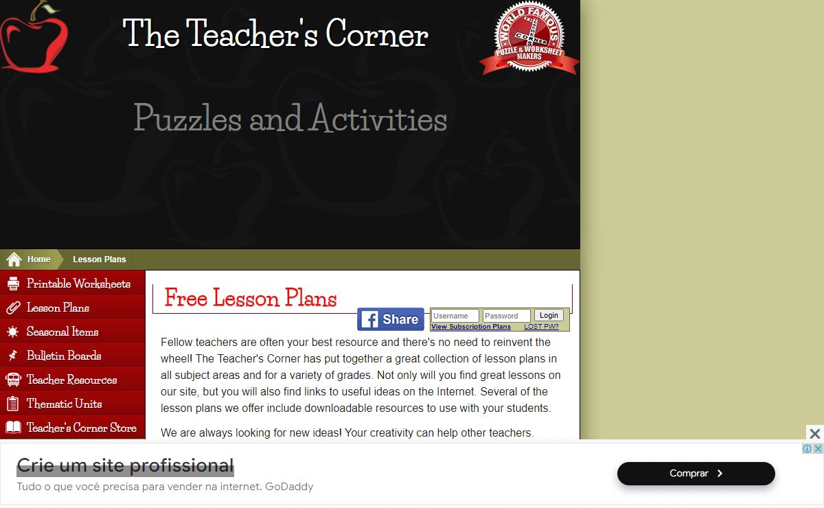 Free Lesson Plans