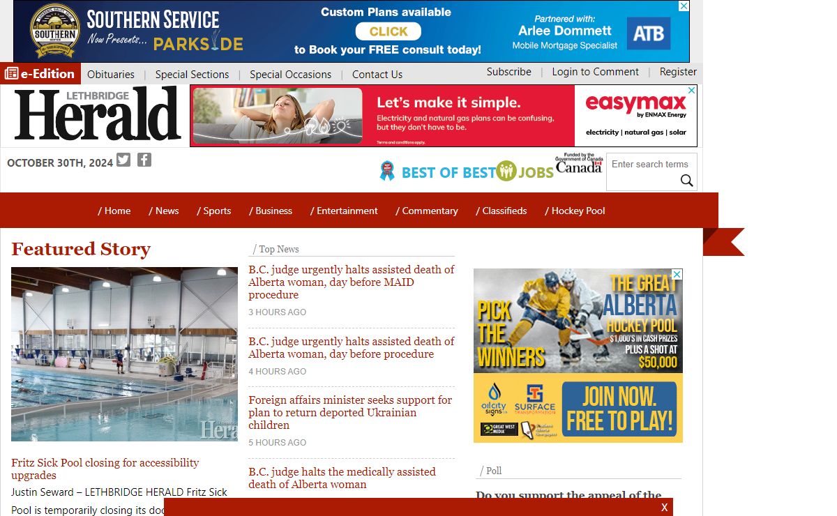 The Lethbridge Herald - News and Sports from around Lethbridge -