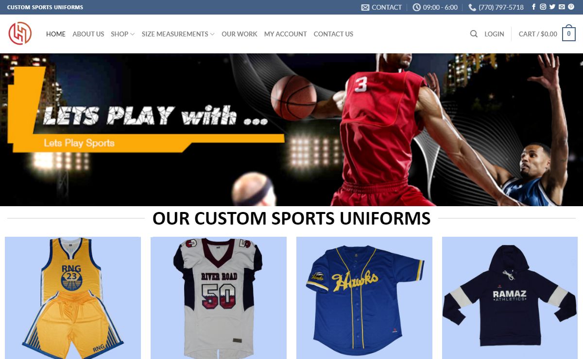 Home - Custom Sports Uniforms