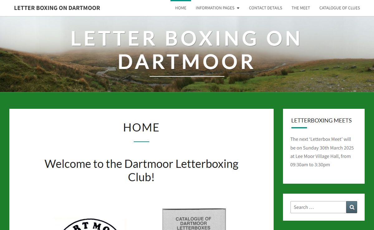 Letter boxing on Dartmoor