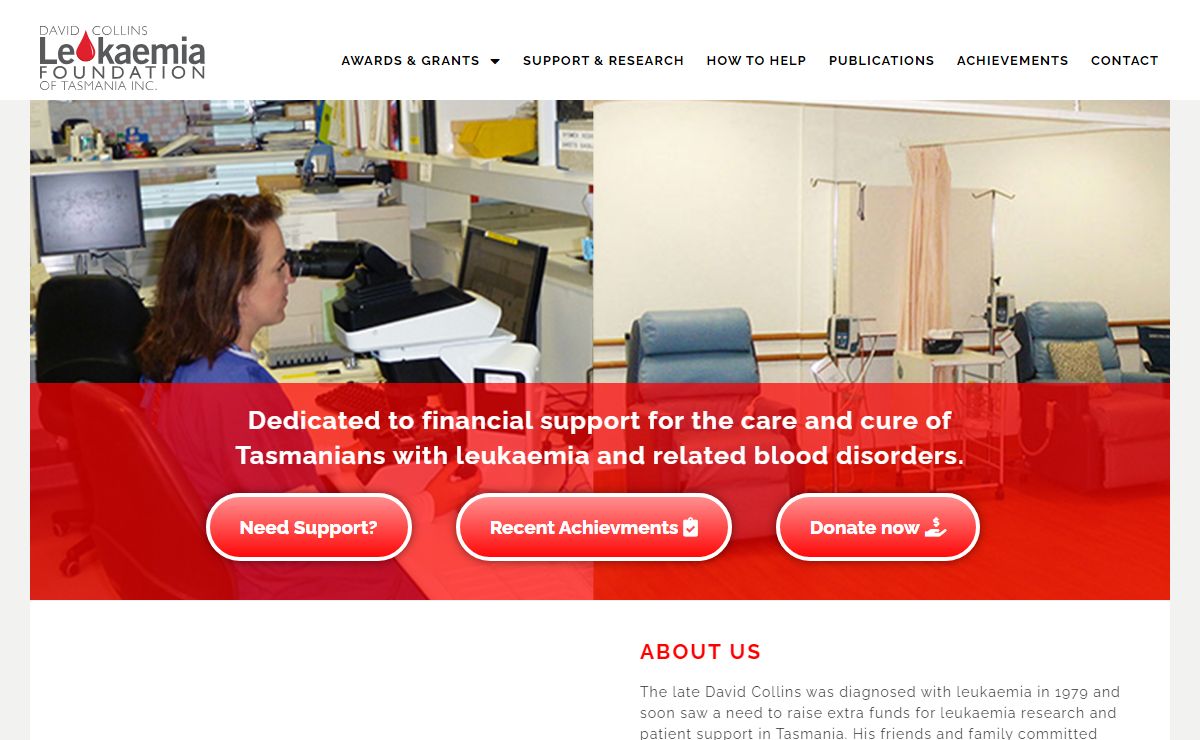 About us - David Collins Leukaemia Foundation of Tasmania Inc.
