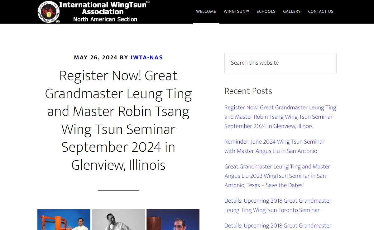 Leung Ting WingTsun® Kung Fu – IWTA – North American Section