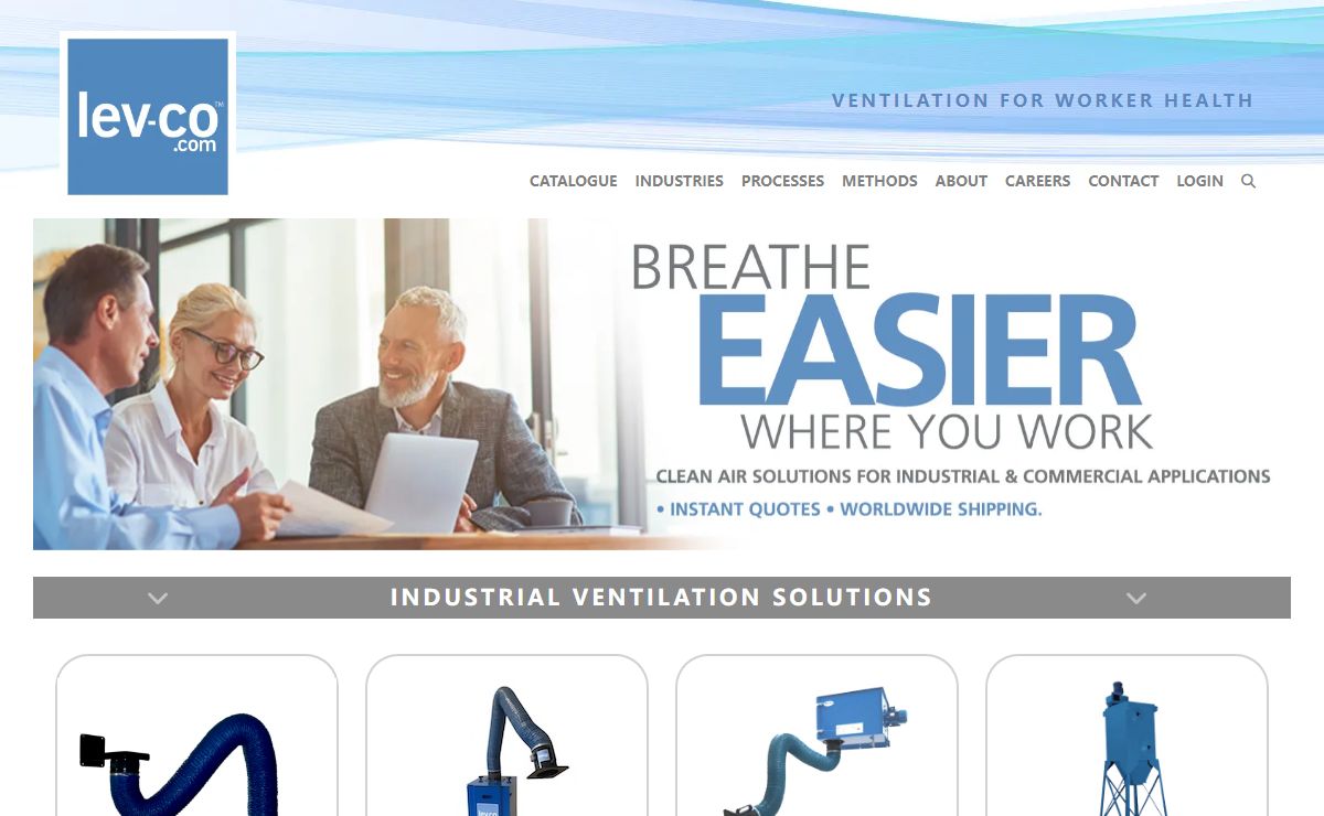Industrial & Commercial Air Filtration Equipment | Lev-co