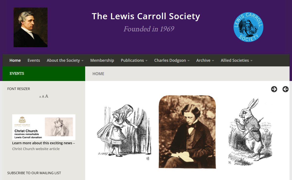 Home - The Lewis Carroll Society