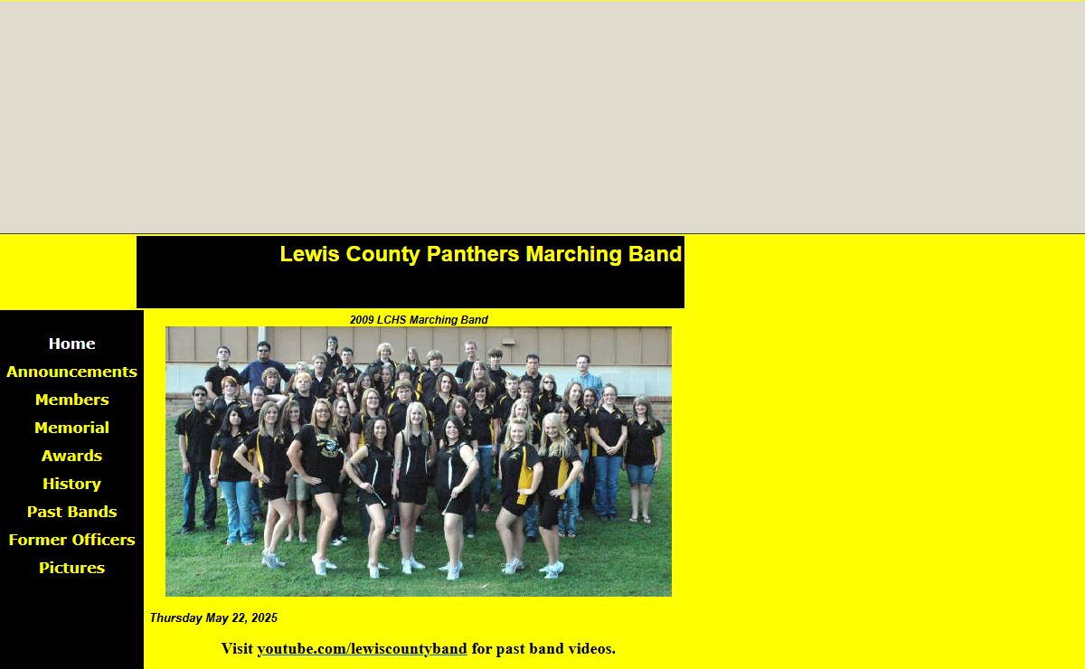 Lewis County Panthers Marching Band