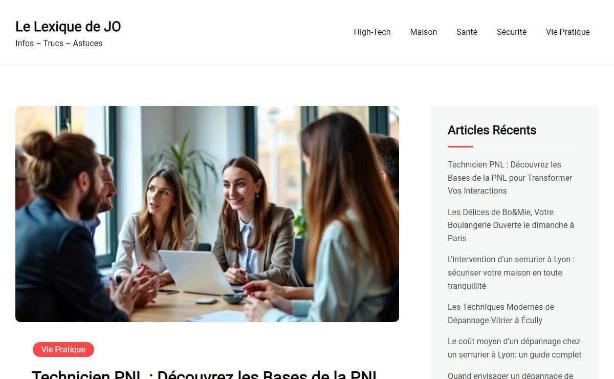 Le Lexique de JO - Infos - Trucs - Astuces