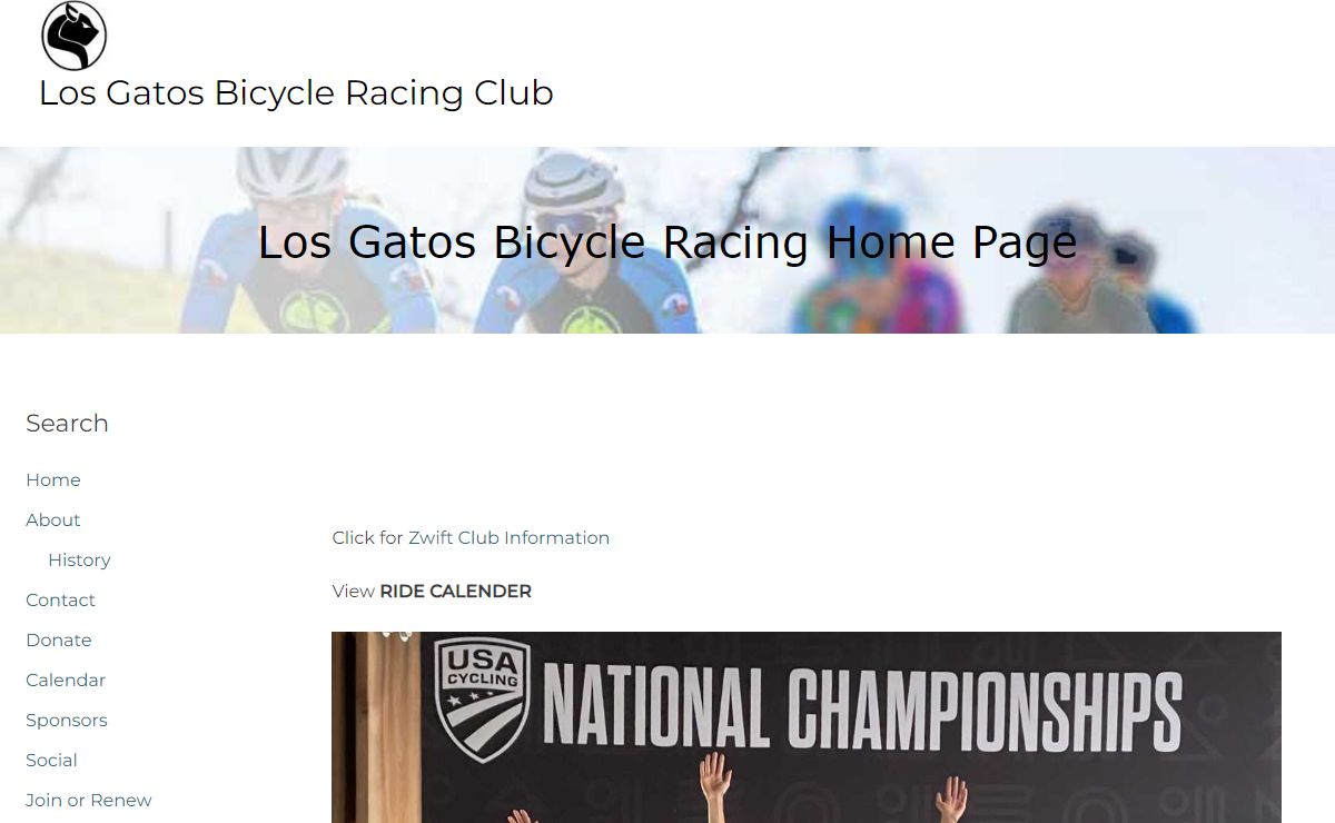 Los Gatos Bicycle Racing Home Page - Los Gatos Bicycle Racing Club