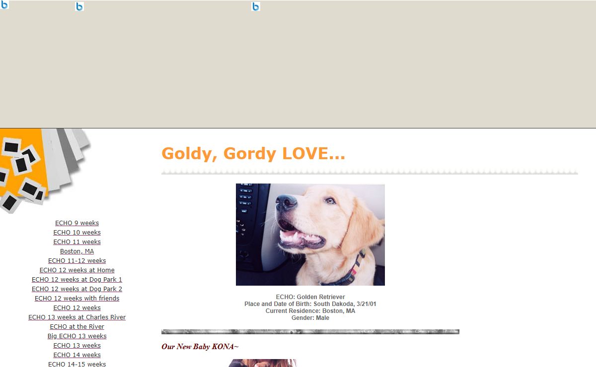 Goldy, Gordy LOVE...