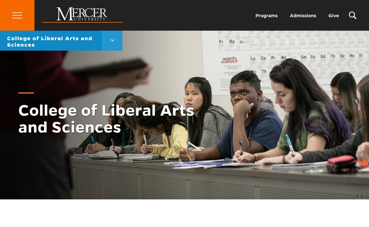 College of Liberal Arts and Sciences | Mercer University