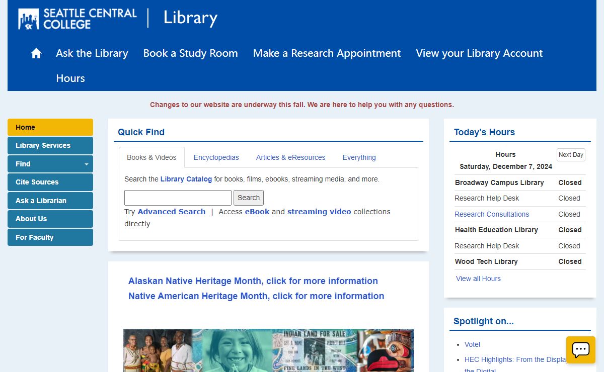 Home - Library - Library at Seattle Central College