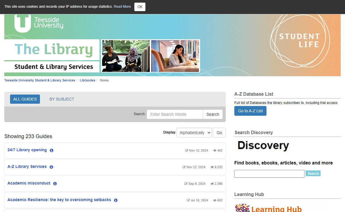 ALL GUIDES Alphabetically - LibGuides at Teesside University