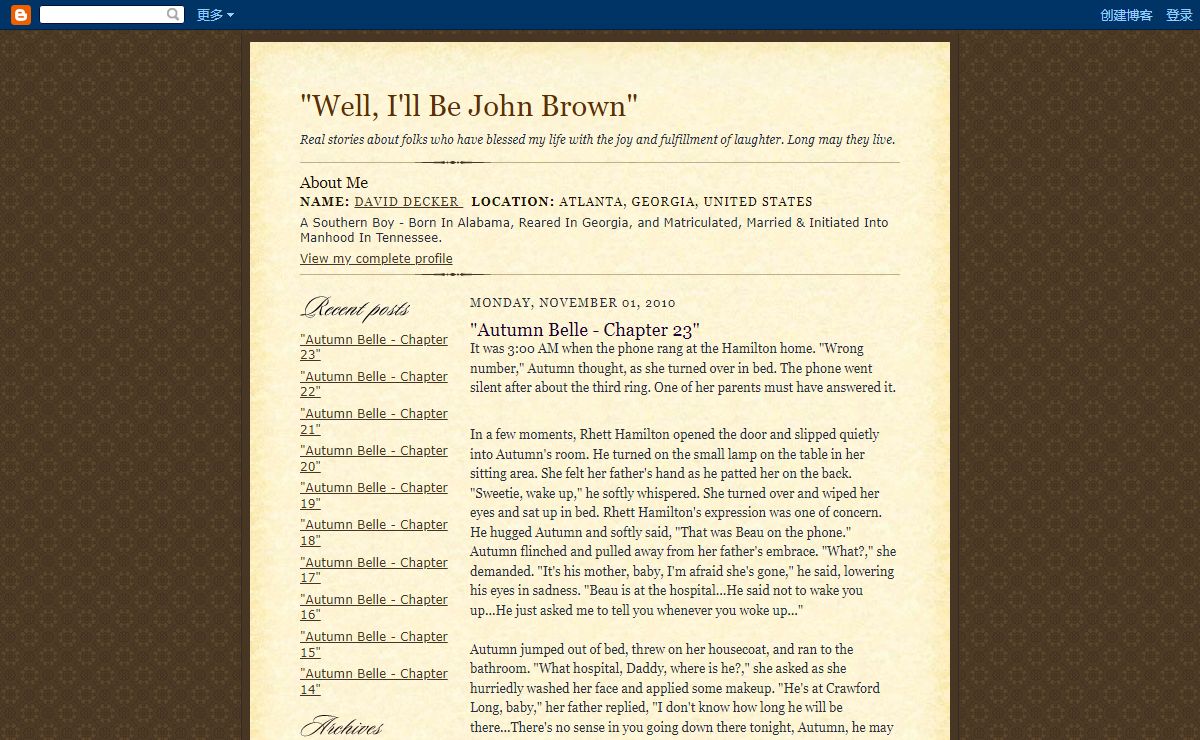 "Well, I'll Be John Brown"
