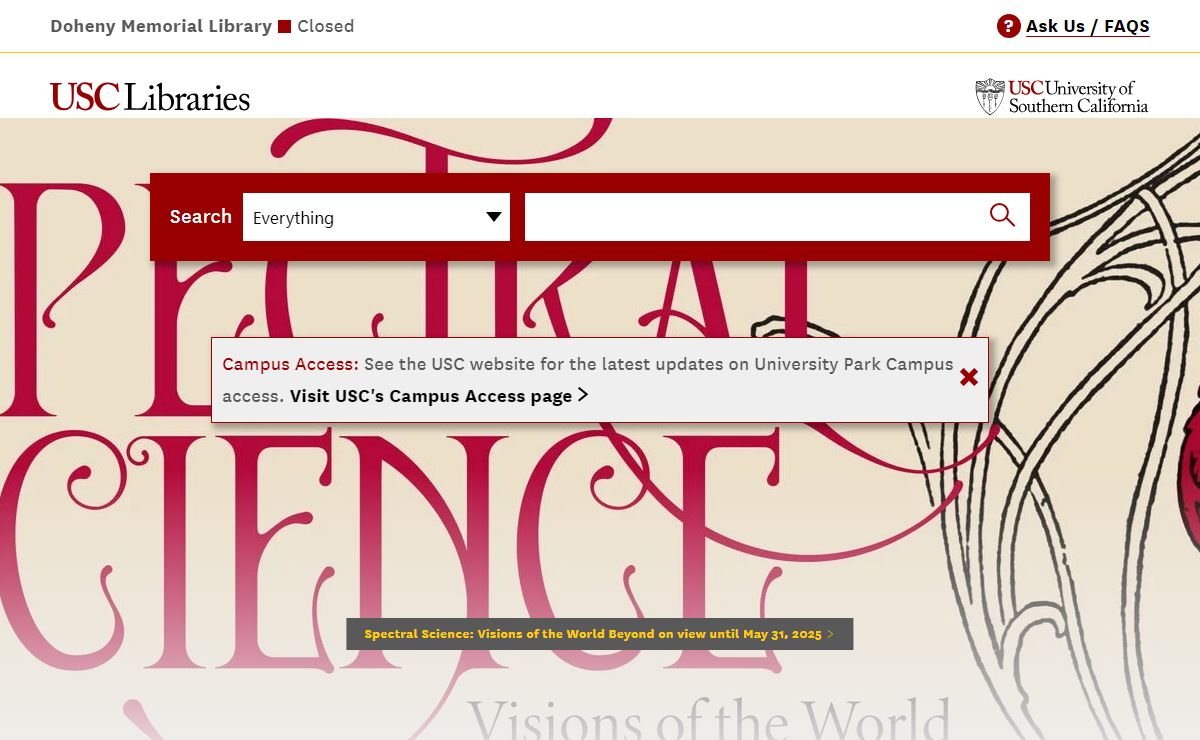 Home | USC Libraries