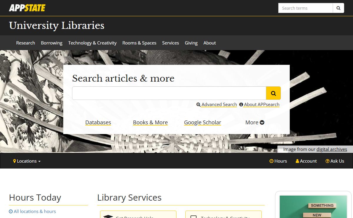 University Libraries | Appalachian State University