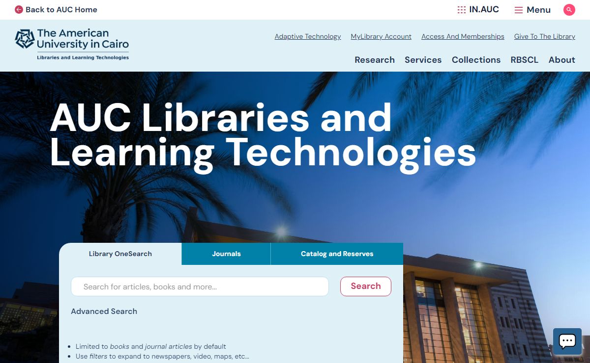 AUC Libraries and Learning Technologies | AUC Libraries