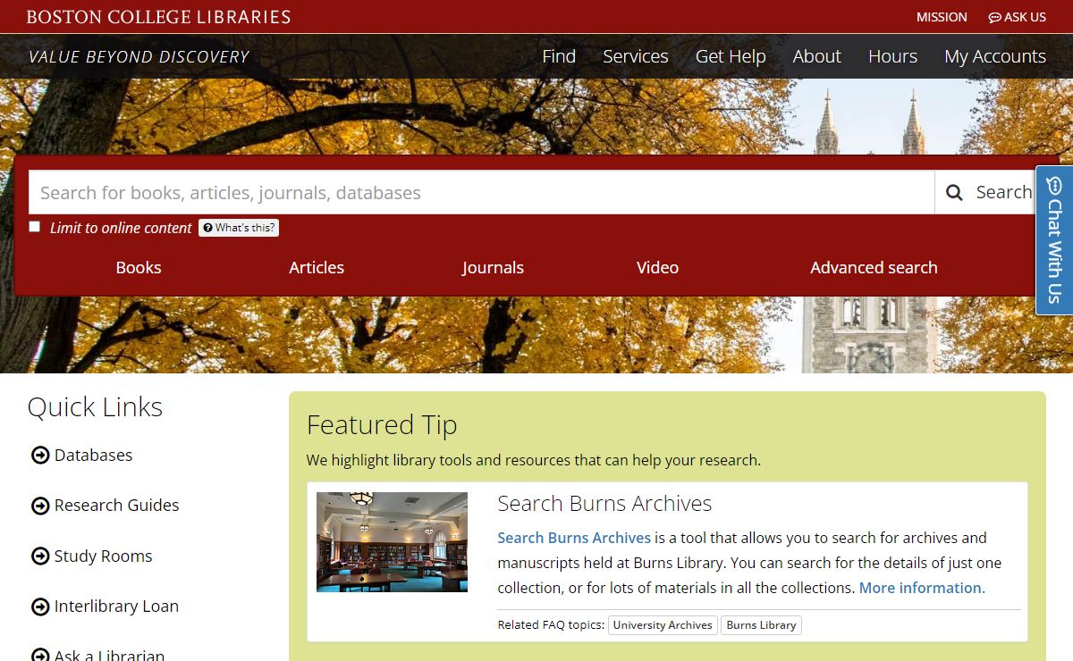 Boston College Libraries | Boston College Libraries