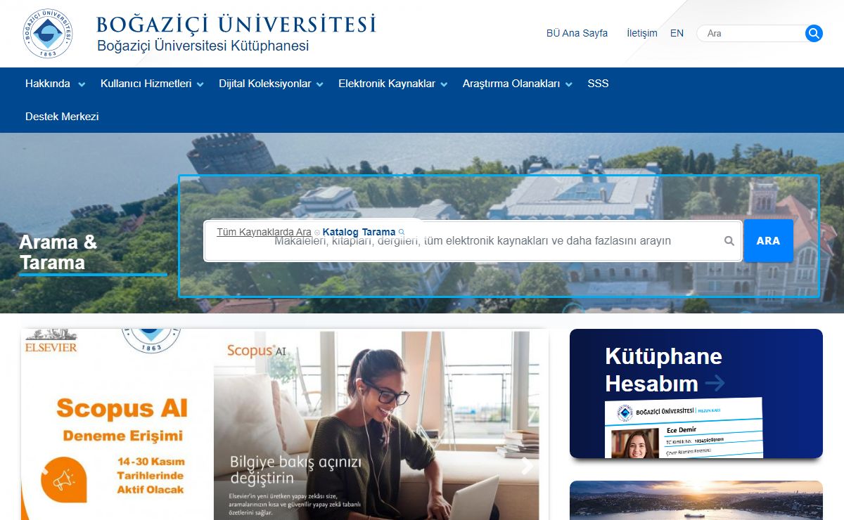 Boğaziçi Üniversitesi Kütüphanesi | Boğaziçi Üniversitesi Kütüphanesi