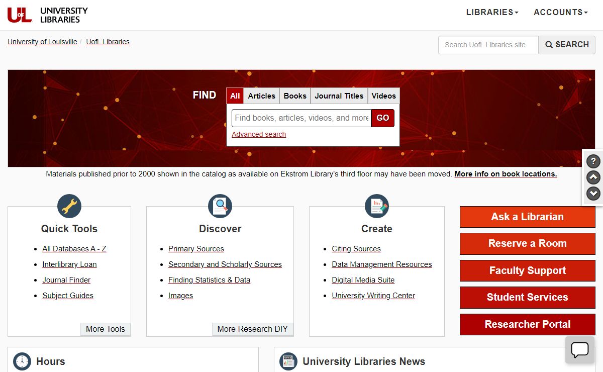 Home - University of Louisville Libraries - UofL Libraries at University of Louisville