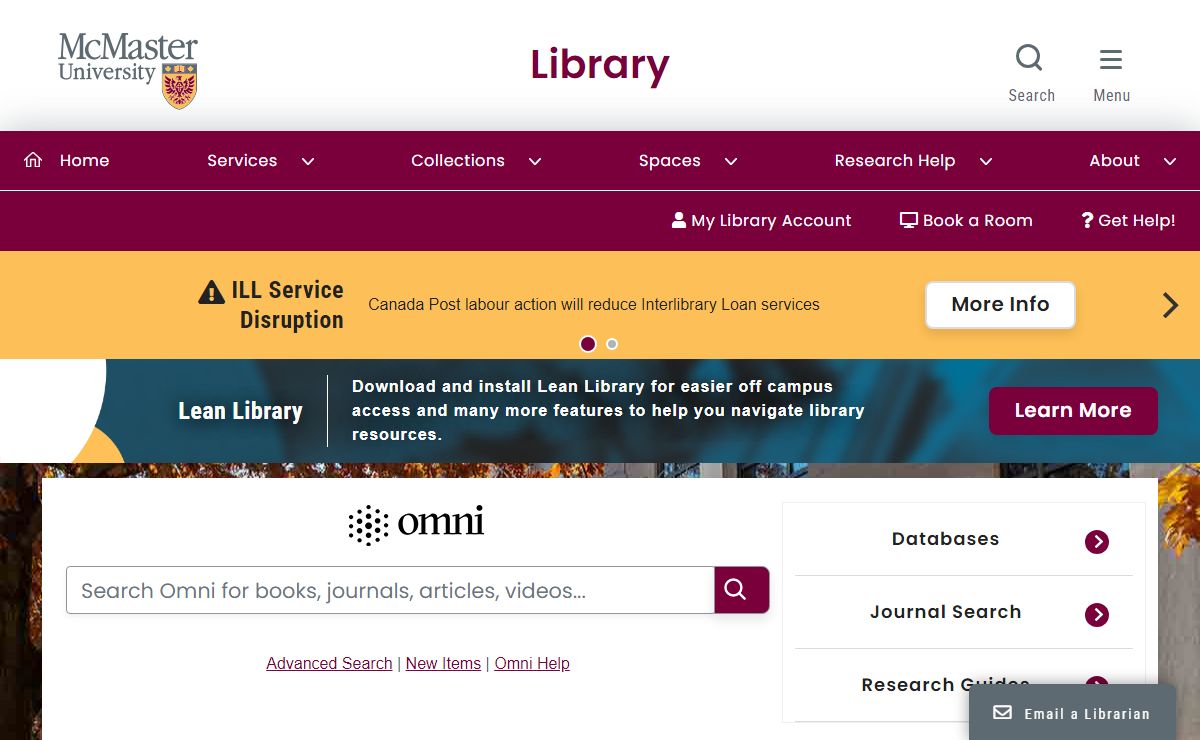 Welcome | McMaster University Library
