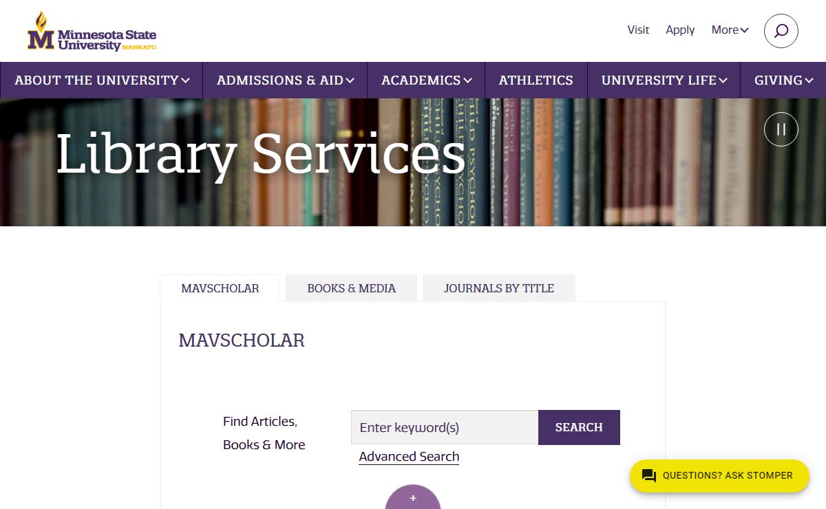 Library Services | Minnesota State University, Mankato