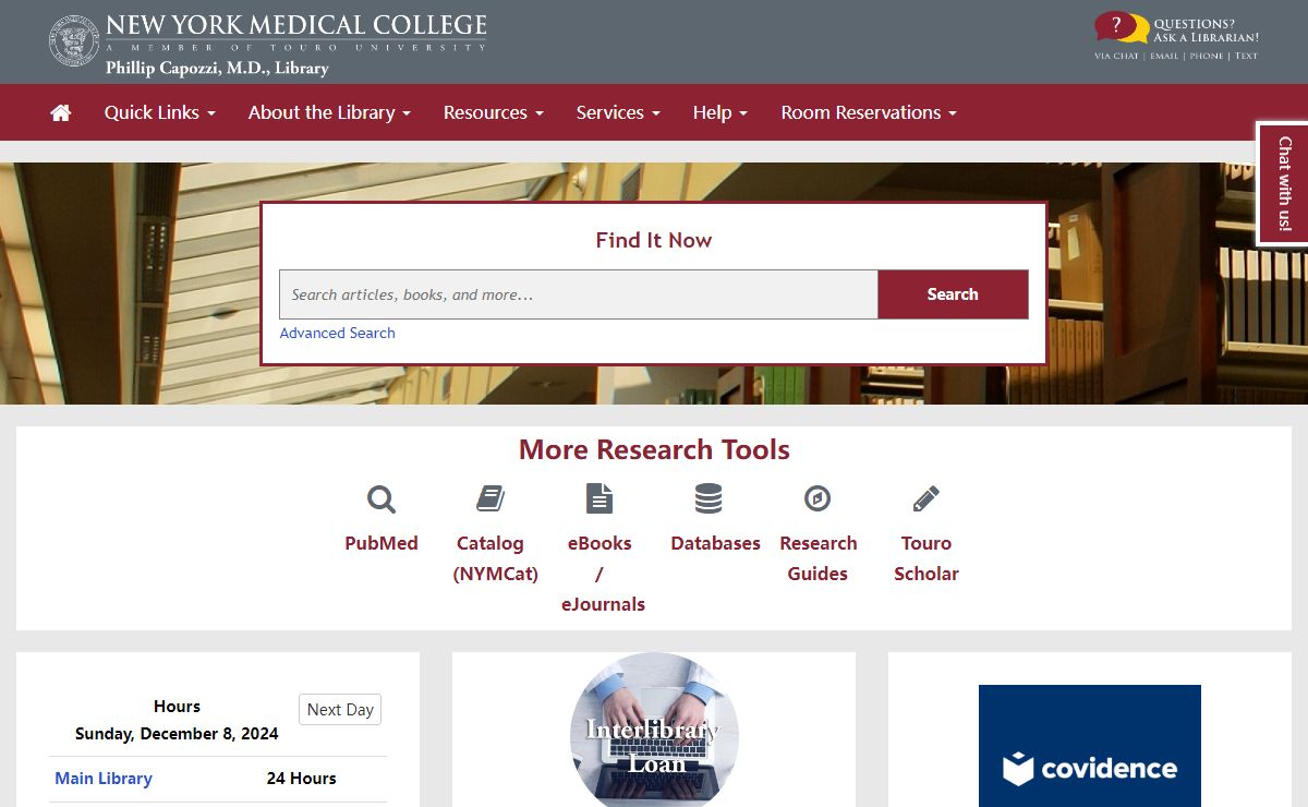 Home - NYMC Health Sciences Library Homepage - Library Research Guides at New York Medical College