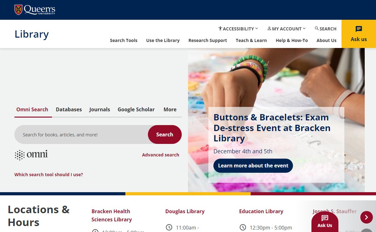 Homepage | Queen's University Library