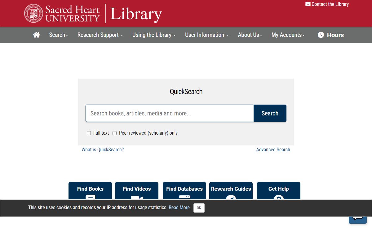 Home - SHU Library - Research Guides at Sacred Heart University