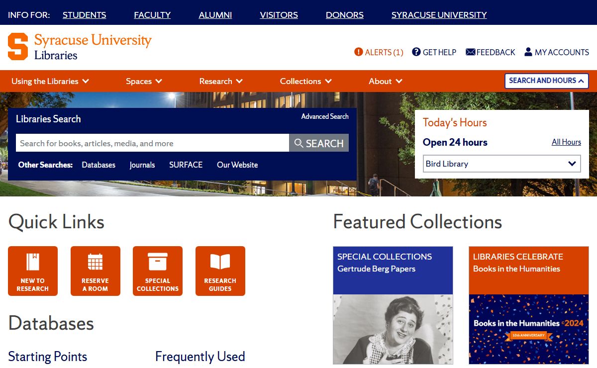 Syracuse University Libraries - Home - Syracuse University Libraries