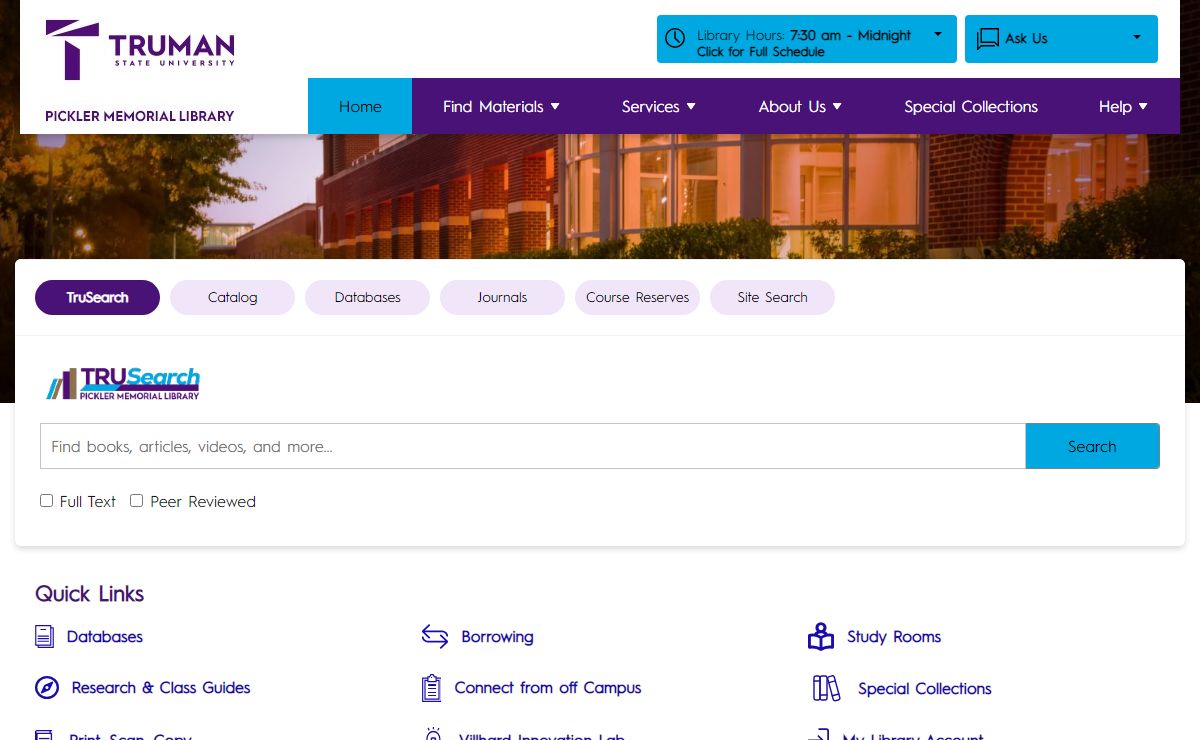 Pickler Memorial Library – Encouraging discovery through our resources, services, and space