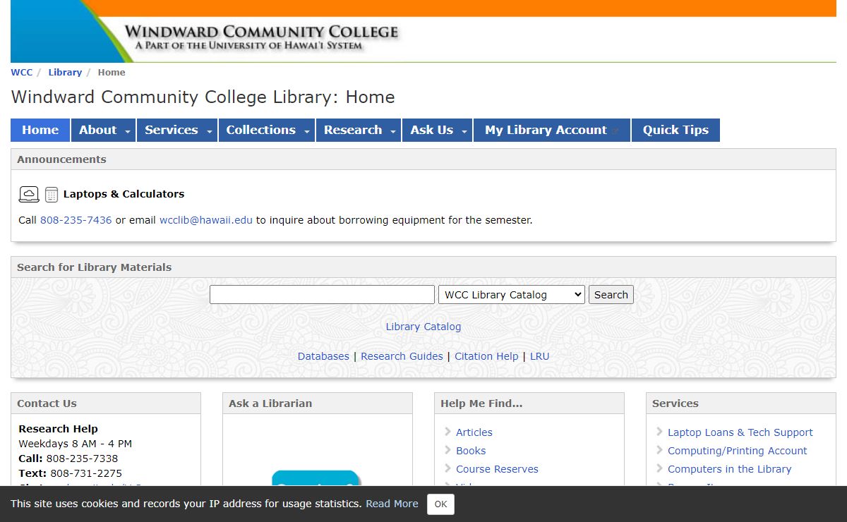 Home - Windward Community College Library - Library at Windward Community College