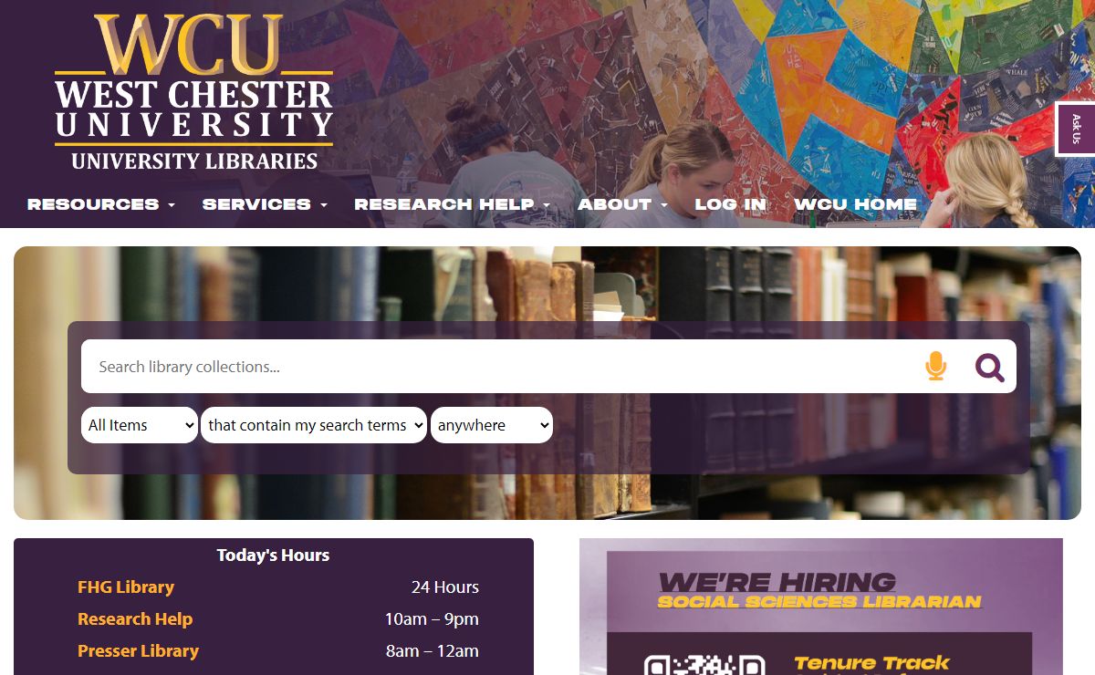 Home - West Chester University Library - LibGuides at West Chester University of PA