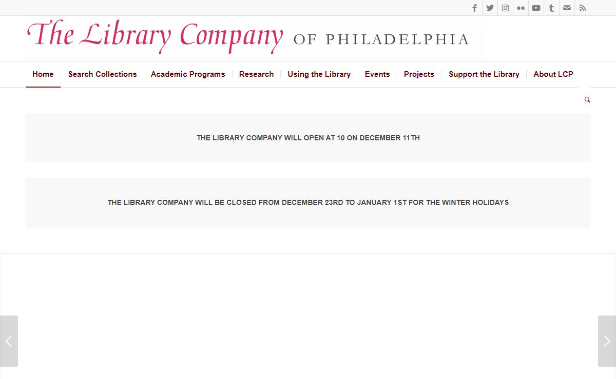 The Library Company of Philadelphia – America's oldest cultural institution, founded by Benjamin Franklin in 1731.