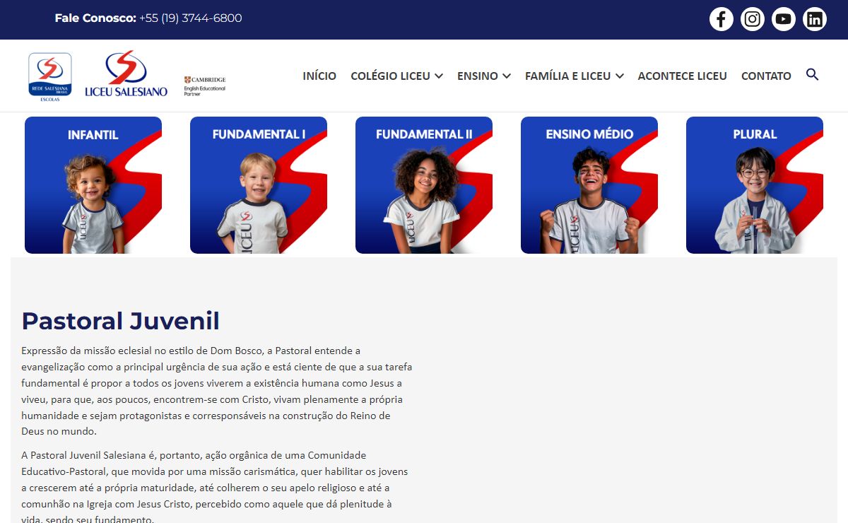 Colégio Liceu Salesiano – O Liceu Salesiano Nossa Senhora Auxiliadora é um colégio da Rede Salesiana de Escolas, situado em Campinas, que oferece Educação Infantil, Ensino Fundamental e Médio