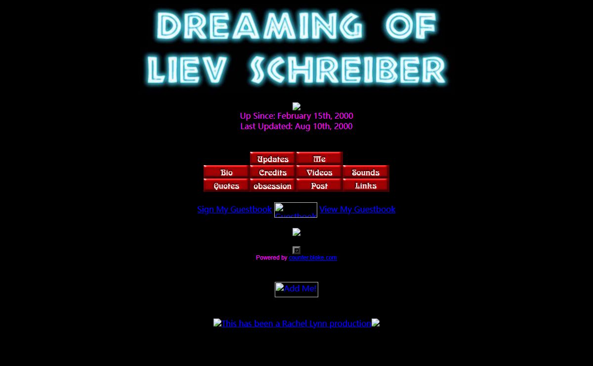 Dreaming Of Liev Schreiber