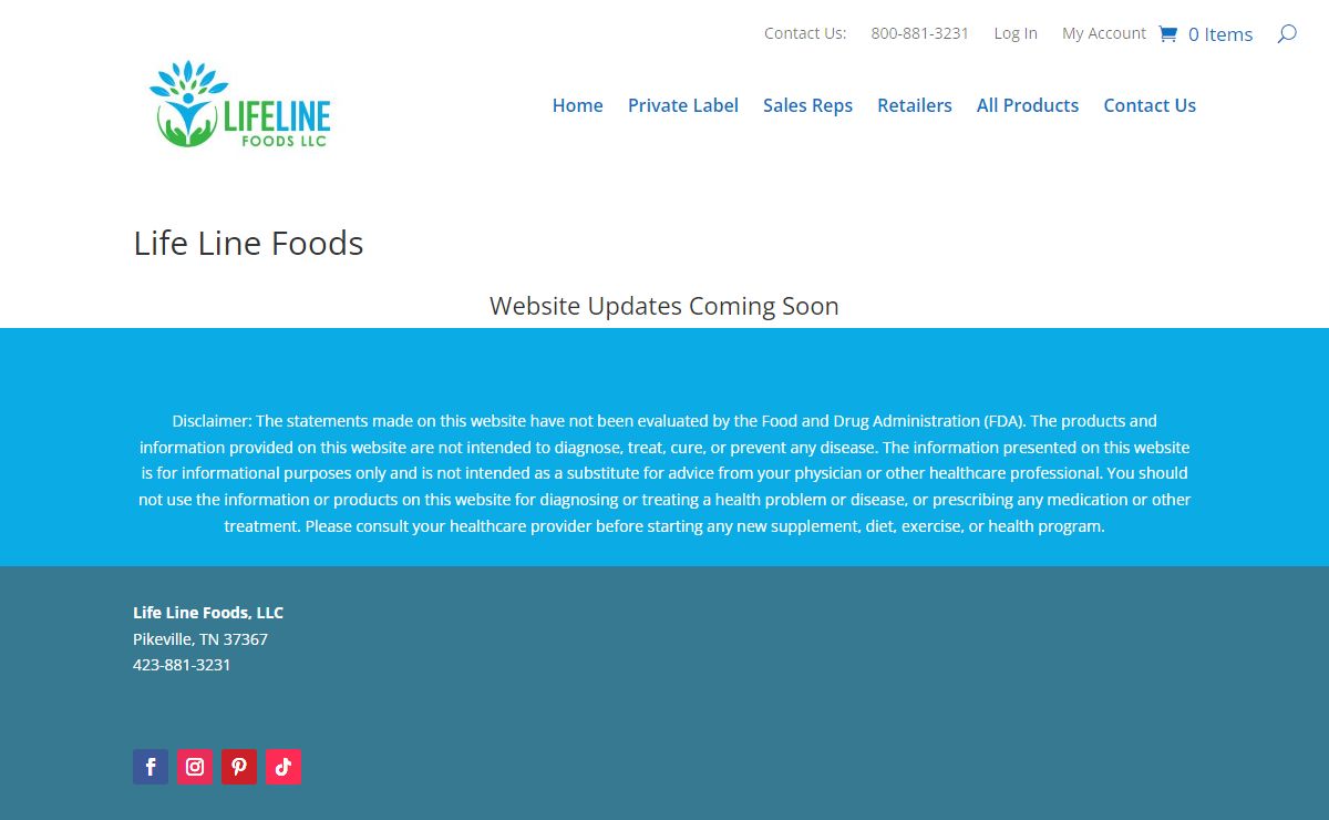 Life Line Foods - Wholesale Portal |
