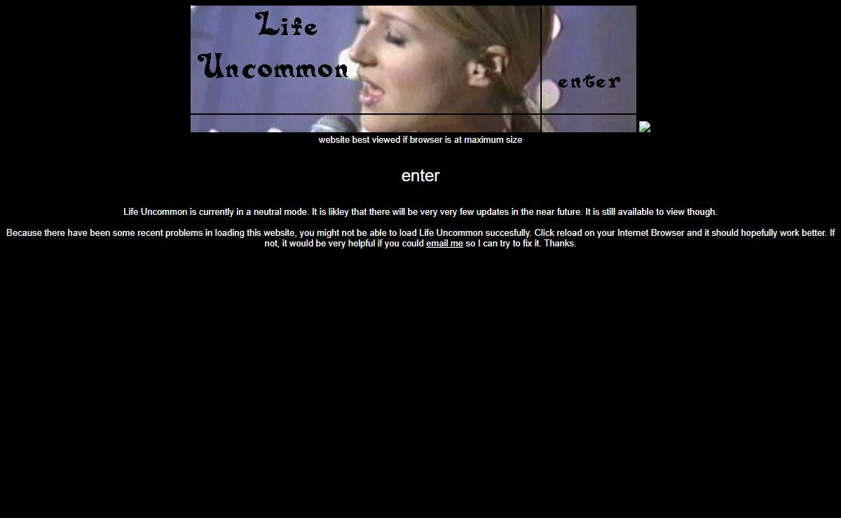 Life Uncommon: Jewel Kilcher (enter)