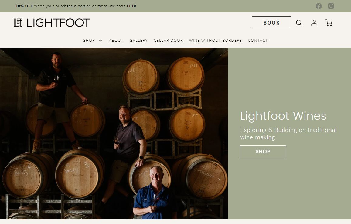 Lightfoot Wines - Exploring & Building on traditional wine making