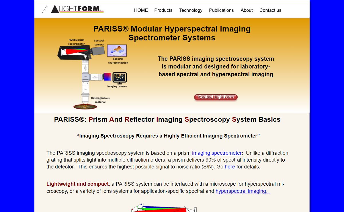 PARISS Modular Spectral Imaging systems