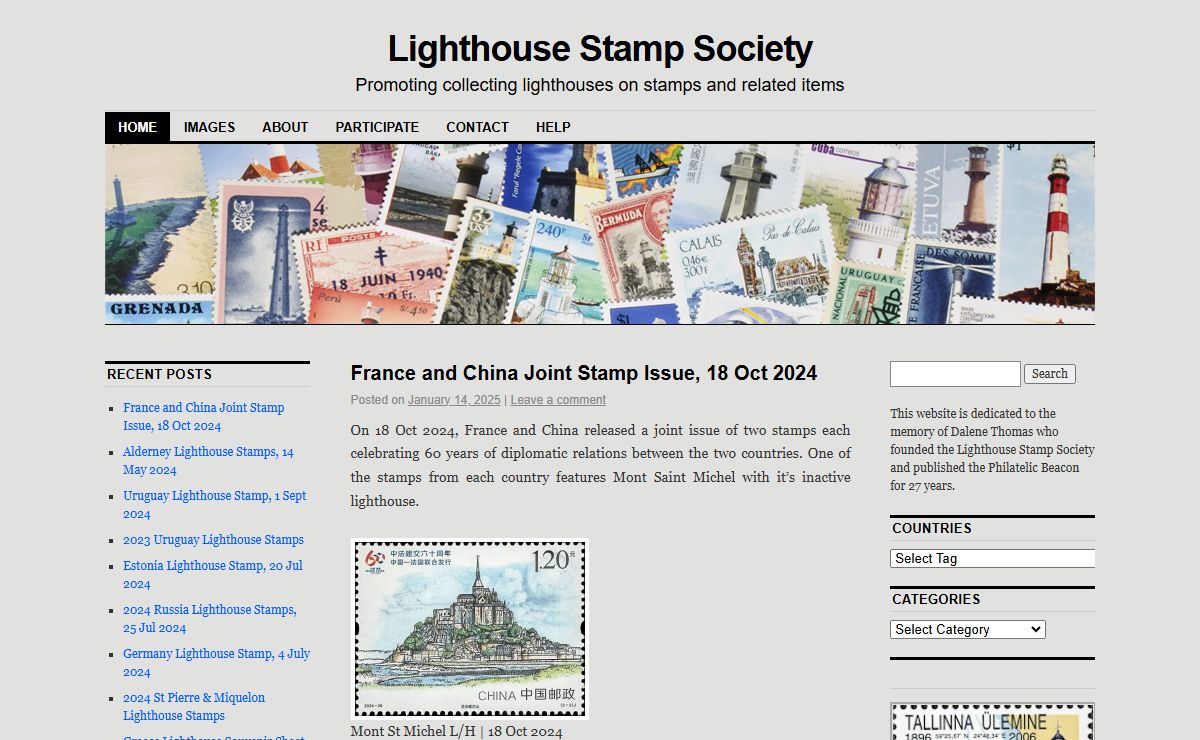 Lighthouse Stamp Society | Promoting collecting lighthouses on stamps and related items